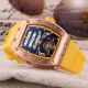 Replica Rose Gold Green Rubber Band Richard Mille Tourbillon Watch (8)_th.jpg